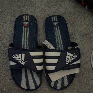 Navy adidas santiossage size 10